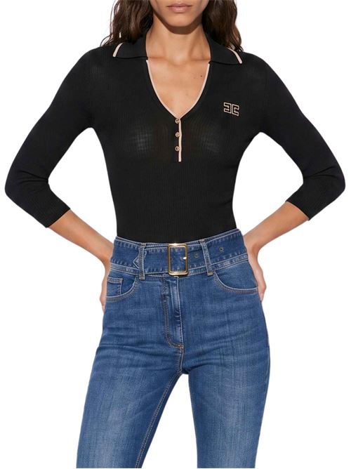 Polo in maglia a costine Elisabetta Franchi | MK17B66E2685